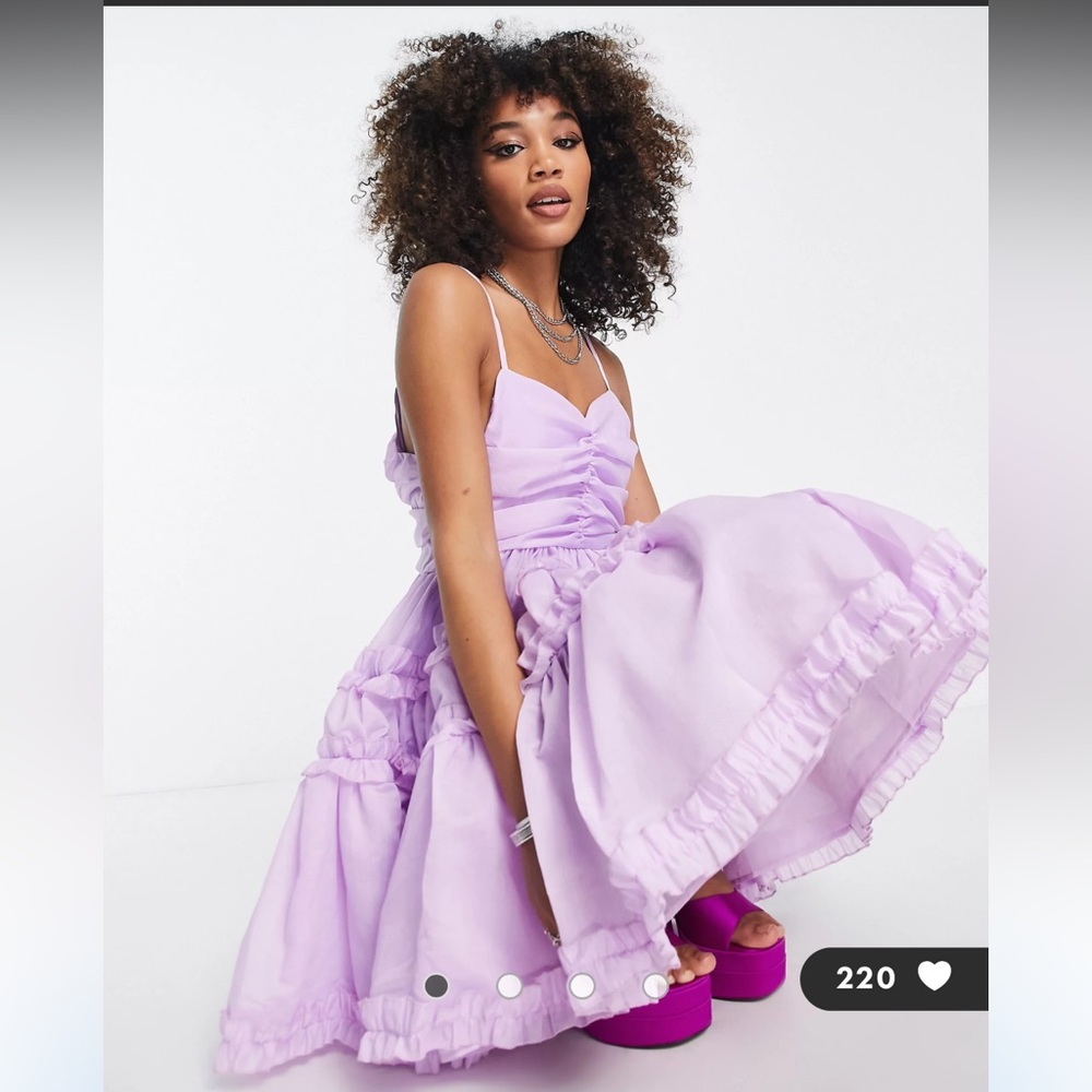 Asos Dream Sister Jane Organza Mini Cami Dress